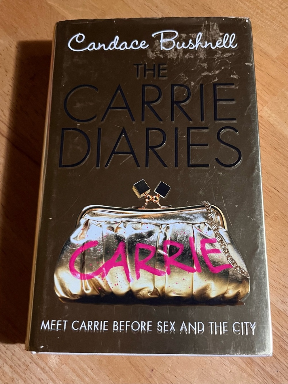 The Carrie Diaries Gold Clutch Book Cover